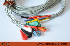China Medical 10 Lead Ecg Cable Din 1.5 Holter ECG Leadwire For Holer Recorder factory