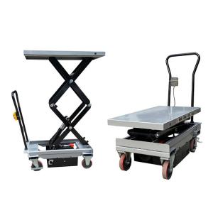 China Mini Portable 500Kg Payload Capacity Platform 39.76in * 20.47in Hydraulic Scissor Lift Tables Max Height 39.37in factory
