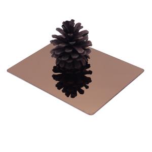 China Ti Gold Black Bronze Mirror Stainless Steel Sheet For Elevator Panel factory