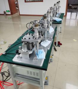 China PLC Touch Screen Controlled Mask Ear Loop Welding Machine For Medical Face Mask factory