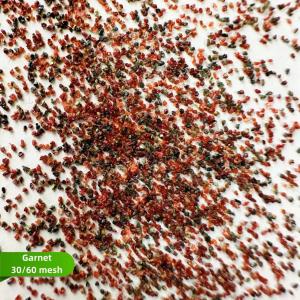 China Garnet Sand abrasive 30/60 for Sandblasting: Natural Abrasive medium, Mohs 7.0-7.5, Sa2.5-3 factory