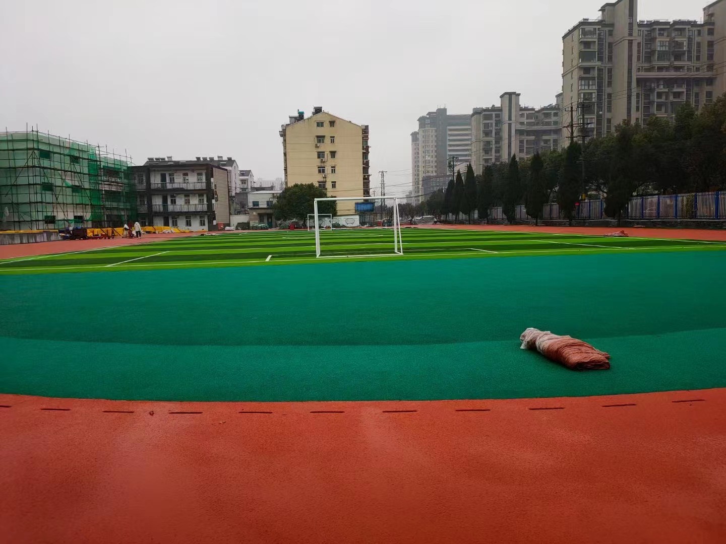 WAF Approved Outdoor Running Track Playground Synthetic Sports Flooring