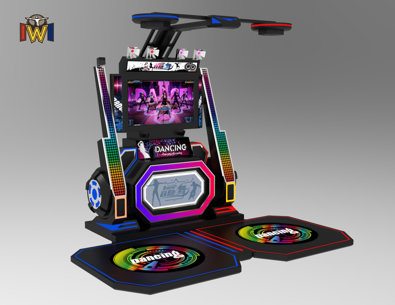 China 1 Person 2 Person Dancing Game Machine DDR Arcade Machine For Shopping Mall factory