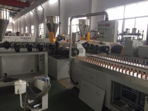 China ISO Standard Plastic Profile Extrusion Machine , PVC Profile Extrusion Line factory
