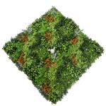Hedge Artificial Green Plant Wall Panel 20mm For Indoor