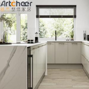 China Customized Color Smart Home Plywood Modular Cupboard Wood PVC Modern Design Drawer Sliding Basket Kitchen Pantry Cabinet on sale