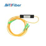 Lightweight fiber optic splitter 1x2 ABS PLC Splitter Low Return Loss