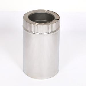 China Spigot Locking Double Wall Stainless Steel Chimney Pipe CE Certificate Galvanized factory