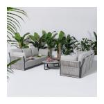 Modern Luxury Patio Furniture Fabric Sofa Garden Set for Villa Garden Modern