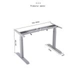 Vintage Rustic Wooden Work Station Coffee Table with Dual Motors and Operation