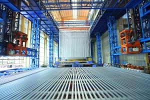China CE Certification Electrophoresis Curing Vertical Anodizing Production Line For Aluminum Profiles Surface Treatment factory