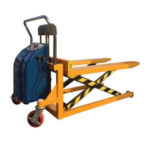 China 2200LBS Electric Hydraulic Scissor Skid Jack Lifter 1150mm Fork Length factory
