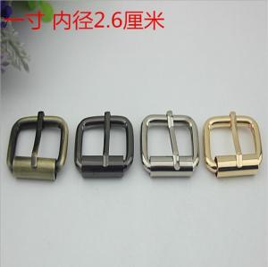 China Bag Hardware 26 MM Iron Shiny Nickel Plating Roller Pin Buckle for handbag factory