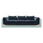 Frosted Modern Cloth Sofa 0.9x0.8m Luxury Living Room Furniture Sets