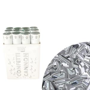 China Eco Friendly 12pack Silver Slip Party 12 Inch Confetti Cannon factory