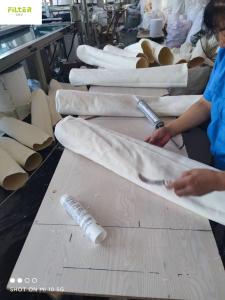 China 500GSM Nomex PTFE Membrane Filter Socks With SS Ring factory