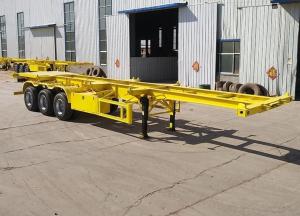 China 2/3 Axles 40t/50t 20FT/40FT/45FT Shipping Container Skeleton Skeletal Semi Truck Trailer factory
