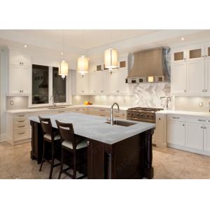White Quartz Engineered Stone Slabs Quartz Kitchen Slab Scratch Resistance