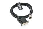 6 pin Hirose Male to DB9 RS232 Data Download Cable for Topcon Leica Nikcon