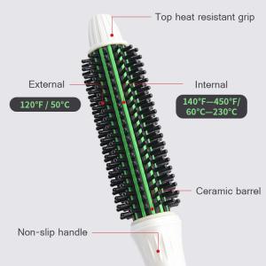 China White Negative Ions PTC Heating 230C Hair Curling Comb For Men factory