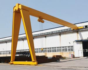 China Workshop Span 7m Single Girder Semi Gantry Crane A3 Working Duty factory