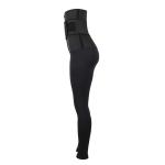 Single Belt Neoprene High Waisted Workout Leggings With Built In Waist Trainer