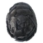 Mens Toupee Human Hair Replacement SystemFrench Lace Poly Skin Hairpieces