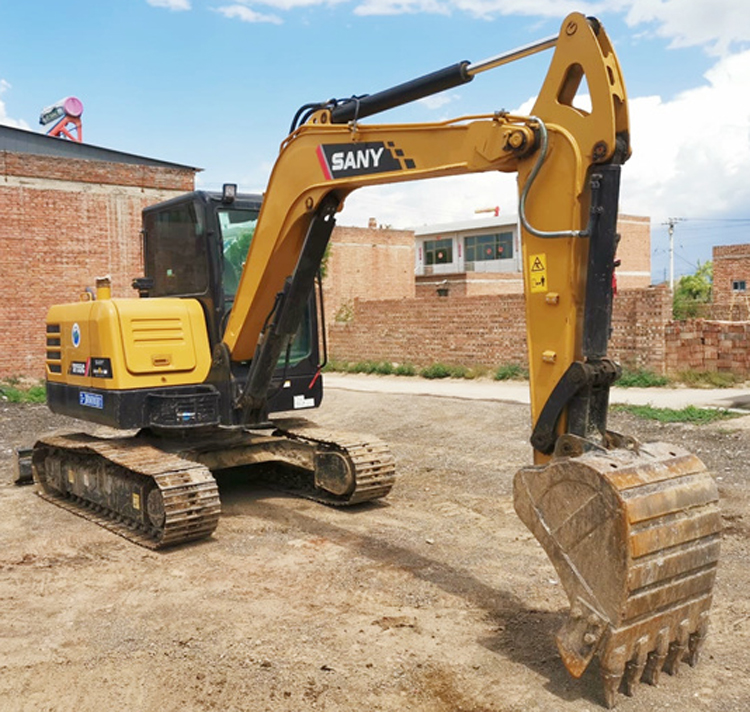 Used Sany SY55 Mini Excavator with Crawler Chain Operating Weight 5780 KG in Shanghai