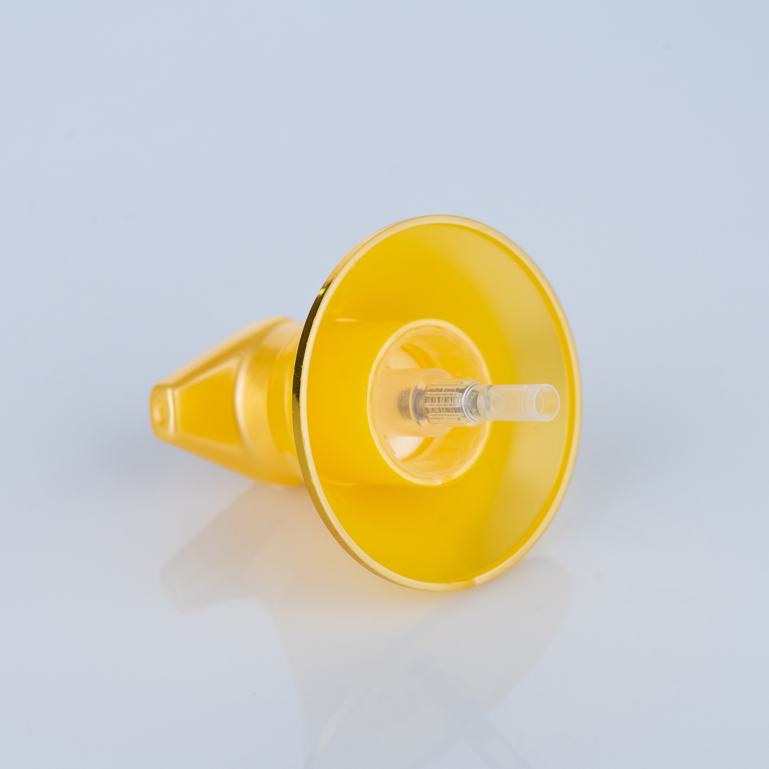 20/410 Gold Fan-shaped Lotion Pump Head for Shower Gel Bottles and Shampoo Bottles for Bathing Skincare and Haircare
