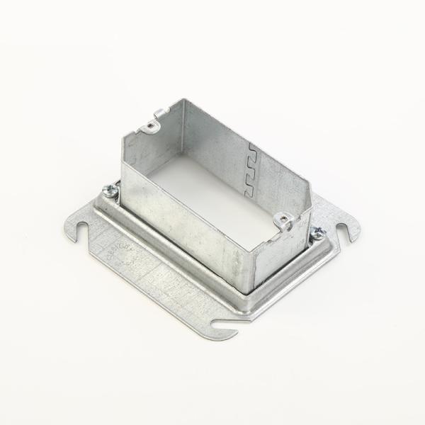 China 3/8" To 1/2" Adjustable Metallic Outlet Box Mud Ring G60 Steel Pre Galvanized factory