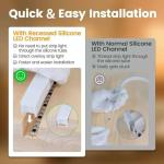 Exterior Waterproof 12/24V Silicone LED Light Strip For Home Decor Neon LED