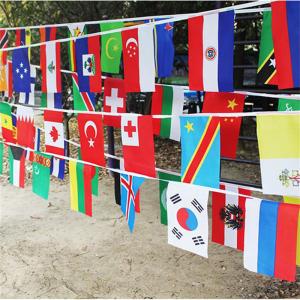 China Custom Outdoor Bunting Flag Decor 100% Polyester For Decoration factory