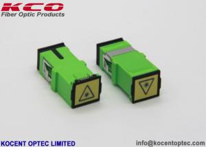 China SC/APC Auto-shutter Non Flange Fiber Optic Adapter Singlemode Plastic Material factory