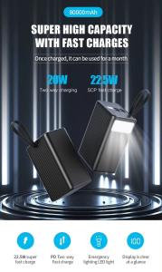 China 80000mah Large Capacity Power Bank Fast Charging Station Power Bank 80000mah Power Bank factory