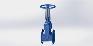 China PN25 Ductile Iron Gate Valve Manual Operated Flange Type factory