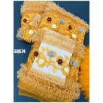 Popular 3D Flowers Mesh French Lace Embroidered Applique for 90 Yards Customizab