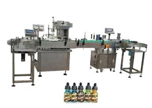 China Two Heads Fully Automatic Bottle Filling Machines For 30ml Amber Bottles factory