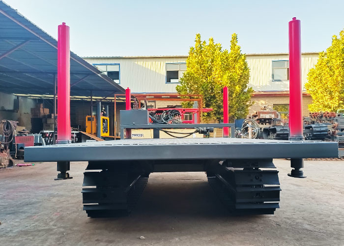 Large Horse Power Rubber Crawler Track Undercarriage With 15mt Loading Capacity