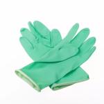Green nitrile oil resistant gloves
