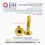 QBH Yellow Zinc Plated YZP Socket Notch CKS Countersunk Head Self Drilling