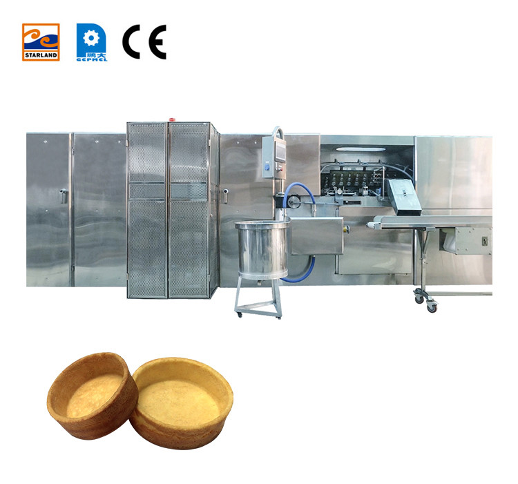 Stainless Steel Tart Shell Product Line Sugar Egg Rolled Cone Making Machine