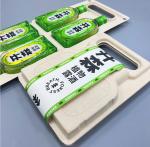 Bamboo Pulp Tray Packaging Recycled Molded Pulp Insert Wine Bottle Packaging