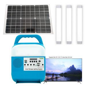China Portable Rural Solar Lighting System Kit Small Panel Energy Storage Power factory