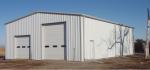 Prefab Steel Structural Workshop Warehouse Wind Resist With Electric Rolling Up