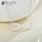 YASVITTI Wholesale Personalized High End Silver Necklace Rose Gold Plated Heart
