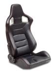 Automobile Universal Sport Racing Seats Carbon Look Red Stitching With Double Or