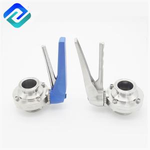 China Silicone EPDM SS Butterfly Valve 1.5 Inch 316L Stainless Handle Dn10 Rjt factory