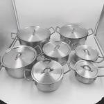 LFGB Sustainable Aluminum Steamer Cooking Pot For Home Kitchen