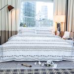 100% Cotton Printed Hotel Bedding Sets Bed Linens Customized Logo Accepted