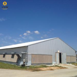 China Customizable Galvanized Steel Poultry House with Automated Ventilation factory